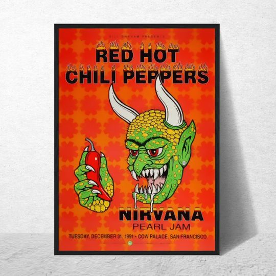 Discover RED HOT CHILIPEPPERS Band Poster