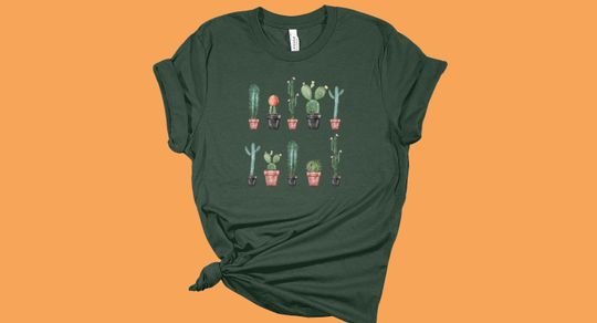 Discover Cute Cacti Garden T-Shirt