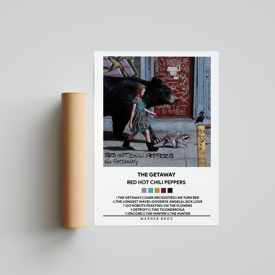 Discover Red Hot Chili Peppers - The Getaway Album Cover Poster