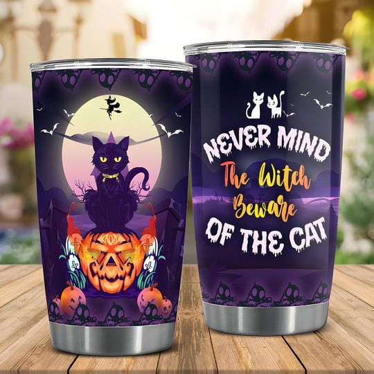 Discover Black Cat Halloween Tumbler