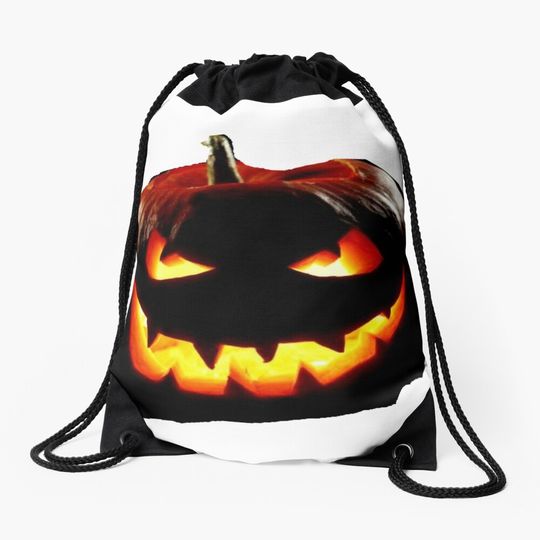 Discover Halloween Pumpkin Drawstring Bag