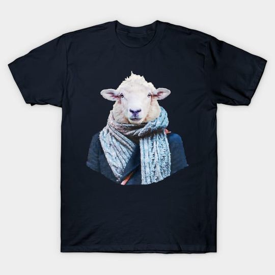 Discover Sheep Portrait - Sheep - T-Shirt
