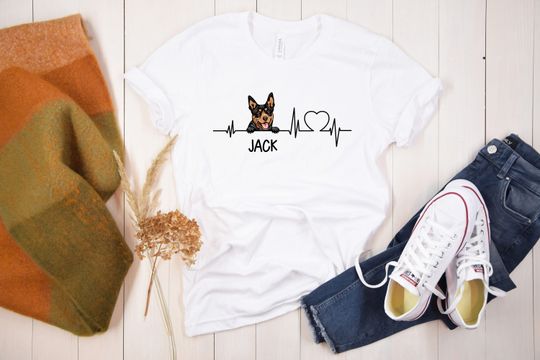 Discover Australian Kelpie Heartbeat T-Shirt