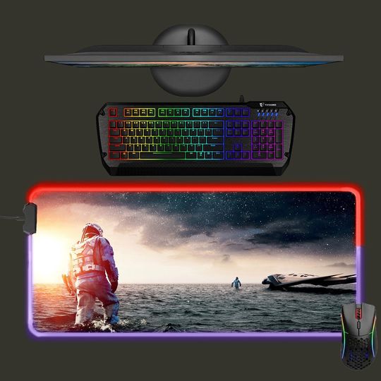 Discover Interstellar led mouse mat, mouse pad, RGB gaming mat