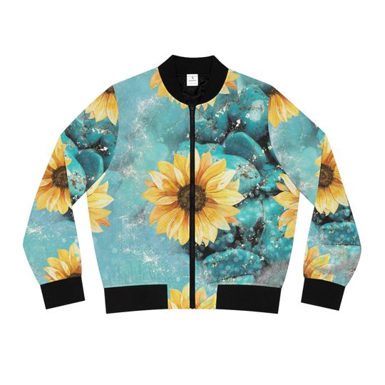 Discover Sunflower Women's Bomber Jacket