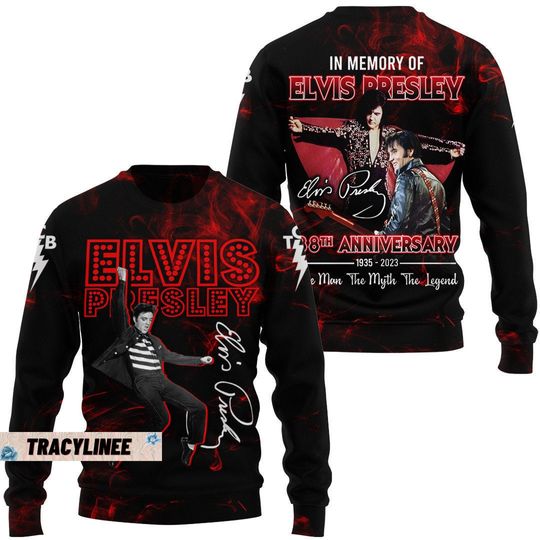 Discover Elvis Sweatshirt, Elvis The Legend 3D Sweater
