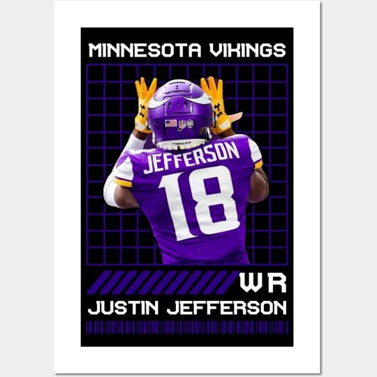 Discover Justin Jefferson Football Poster