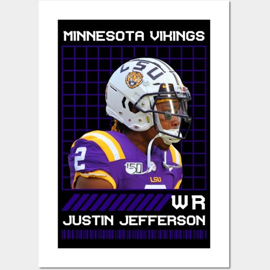 Discover Justin Jefferson Football Poster