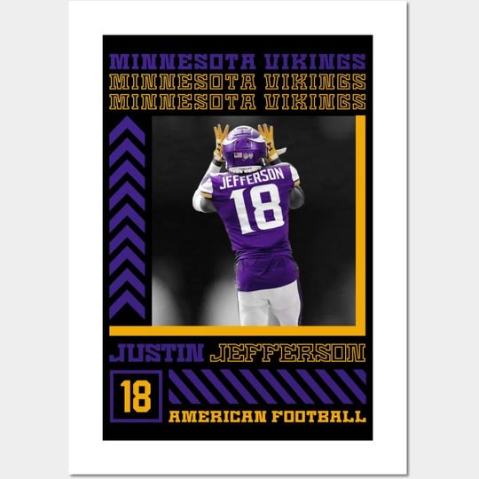 Discover Justin Jefferson Football Poster