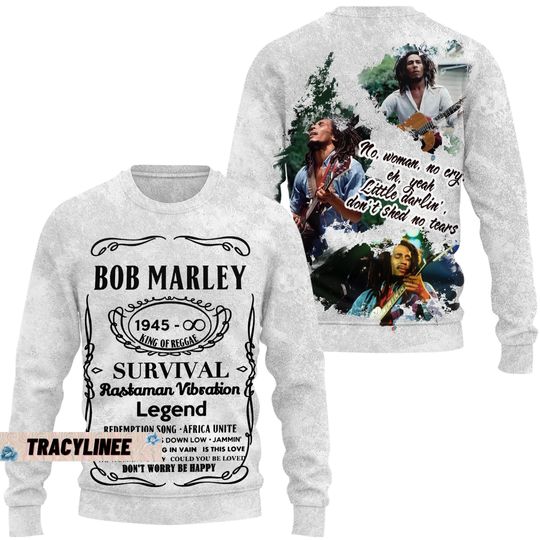 Discover Bob Marley Sweatshirt, Bob Marley Unisex 3D Sweater