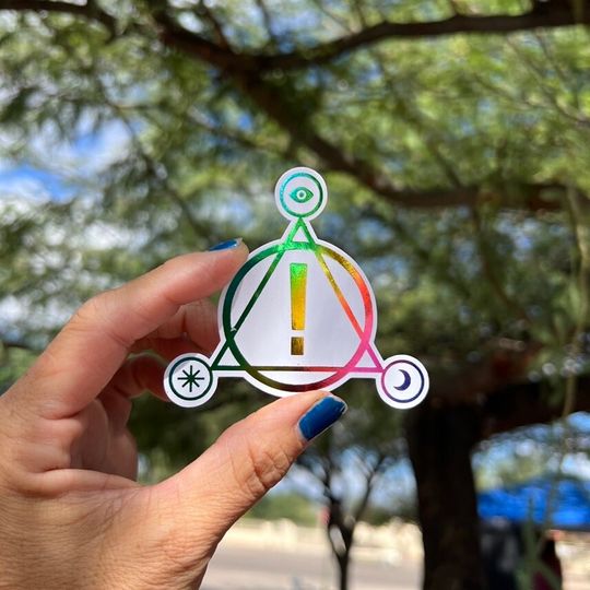 Discover Panic at The Disco Foil Exclamation Sticker
