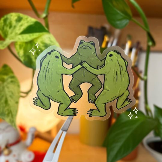 Discover Frog Seance CLEAR Vinyl Sticker - Waterproof