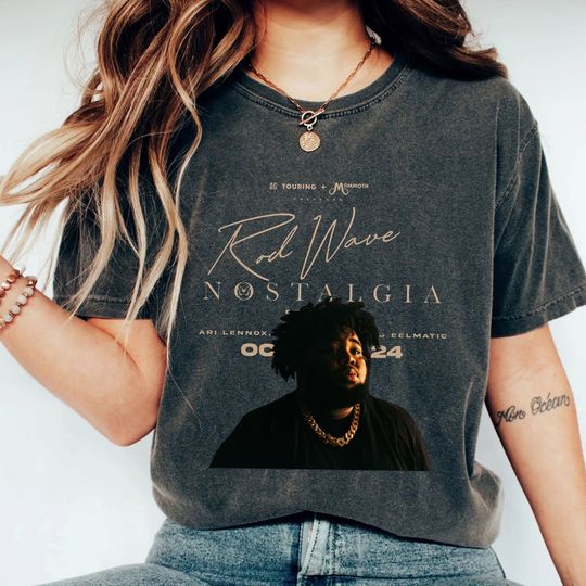 Discover Rod Wave Nostalgia Tour T-Shirt, Rod Wave Shirt