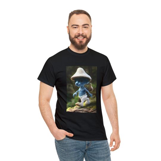 Discover Smurf Cat T-Shirt Realistic Cat, Mushroom, Cat, Smurf, TikTok
