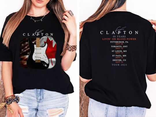 Discover Eric Clapton 2023 Tour Fan Shirt
