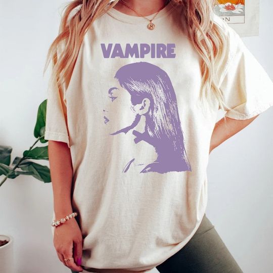 Discover Vintage Olivia Rodrigo T-Shirt, Olivia Rodrigo Vampire Shirt