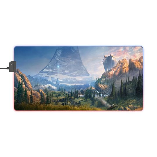 Discover HALO Infinite ZETA Halo Panoramic LED Gaming Mouse Pad