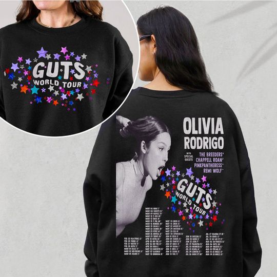 Discover Olivia Rodrigo Guts World Tour 2024 Shirt, Olivia Rodrigo Concert 2024 Merch