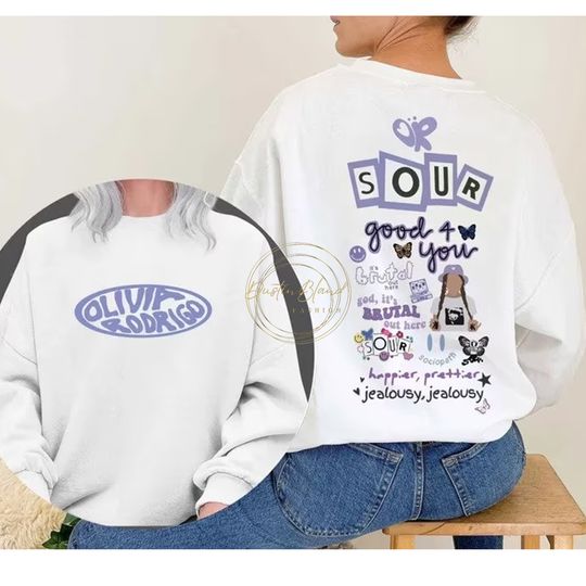 Discover GUTS Tour 2Sided Shirt, Olivia Rodrigo Merch