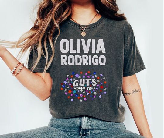 Discover Olivia Rodrigo Guts Tour T-Shirt, Guts Tour Tee