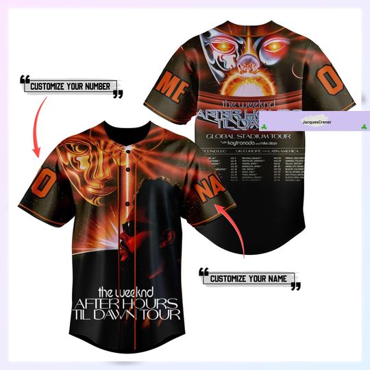Discover Weeknds After Hours Jersey Shirt, Til Dawn Tour 2023 Shirt
