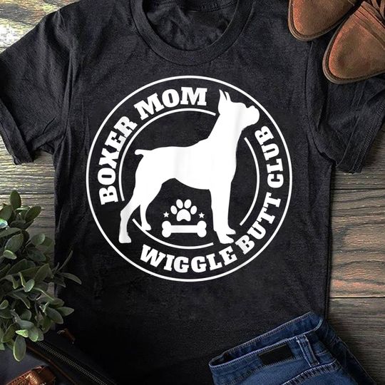 Discover Wiggle Butt Club Boxer T-Shirt