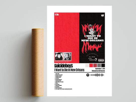 Discover Suicideboys Poster | I Want to Die In New Orleans Poster