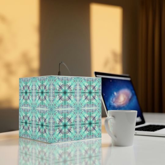 Discover Night Tie Dye Colorful Light Cube Lamp