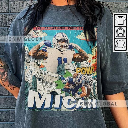 Discover Micah Parsons Comic Shirt, 90S Vintage Merch Book Art