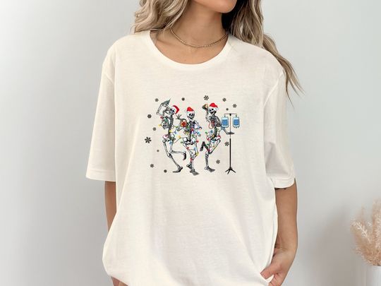 Discover Dancing Nurse Skeleton ,Nurse T- shirt, dancing skeleton tshirt