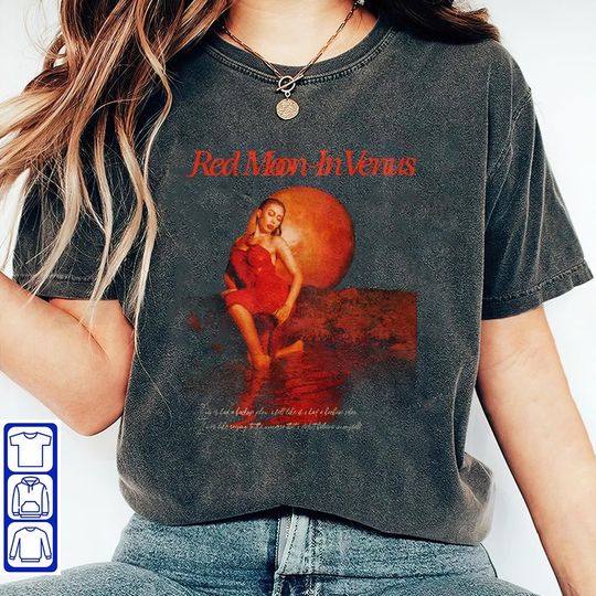 Discover Kali Uchis Shirt, Kali Uchis Red Moon In Venus Tour 2023 Shirt, Music Lover Shirt