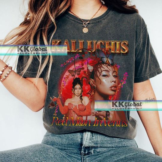 Discover Red Moon In Venus Tour Kali Uchis Fan T-Shirts, Venus Tour Kali Uchis Fan T-Shirt