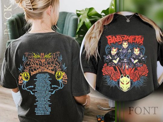 Discover Babymetal The Babyklok Tour 2023 Dethklok Shirt, Vintage Dethklok Shirt