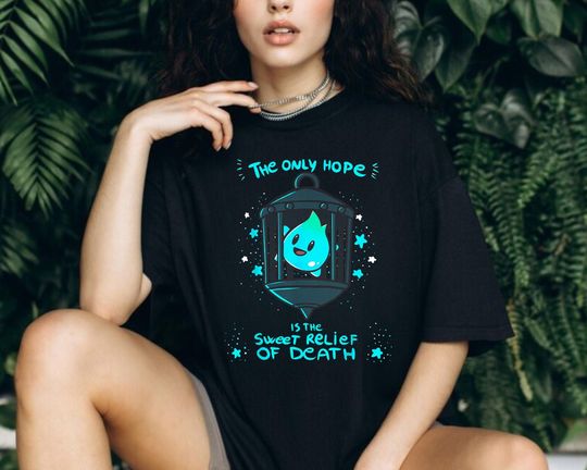 Discover Lumalee Shirt, The Only Hope Is The Sweet Relief Of Death Shirt, 2023 Movie Lumalee Blue Shirt