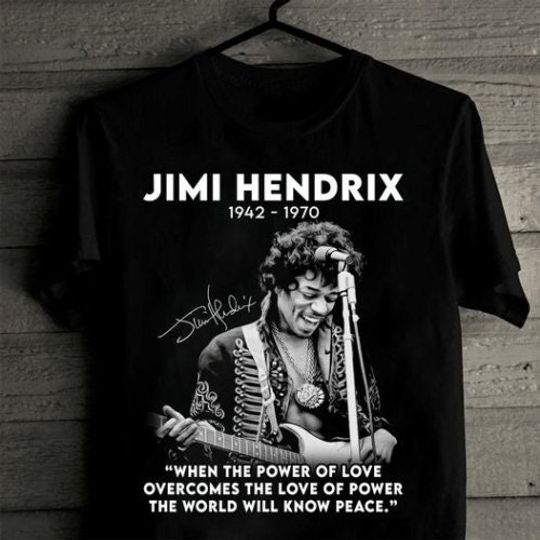 Discover Jimi Hendrix Rock T-Shirt, Jimi Hendrix Singer Shirt
