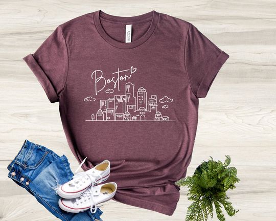 Discover Boston Travel T-Shirt, Boston Gift Tee, Boston State Shirt