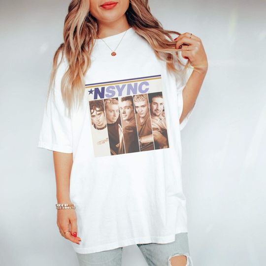 Discover NSYNC t-shirt, NSYNC band tee, boy band shirt