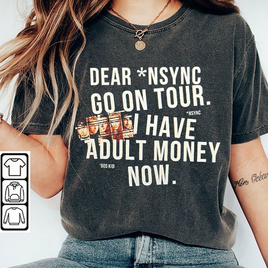 Discover NSYNC No Strings Attached Black Shirt