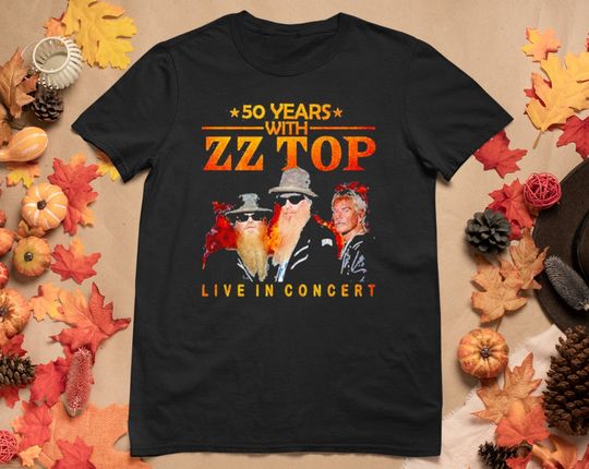 Discover ZZ Top 50 Years Live In Concert The Memories T-shirt, ZZ Top T Shirt