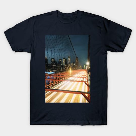 Discover New York Light Trails - New York City - T-Shirt