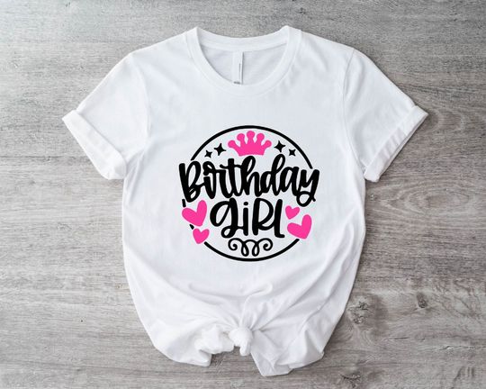 Discover Birthday Girl T-Shirt, Youth Birthday Girl Cute Shirt
