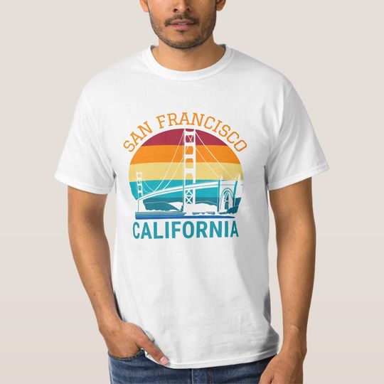 Discover San Francisco Golden Gate Bridge California Gift T-Shirt