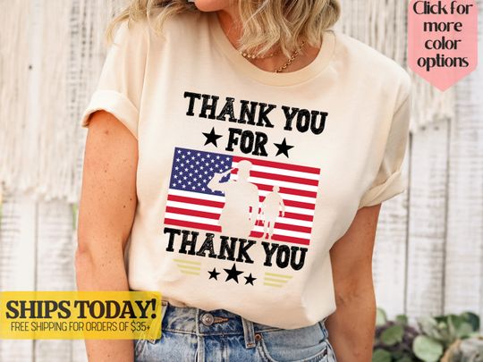 Discover Thank You Veterans Day Shirt