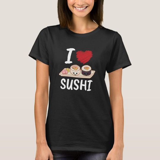 Discover I Love Sushi Japan Kawaii T-Shirt