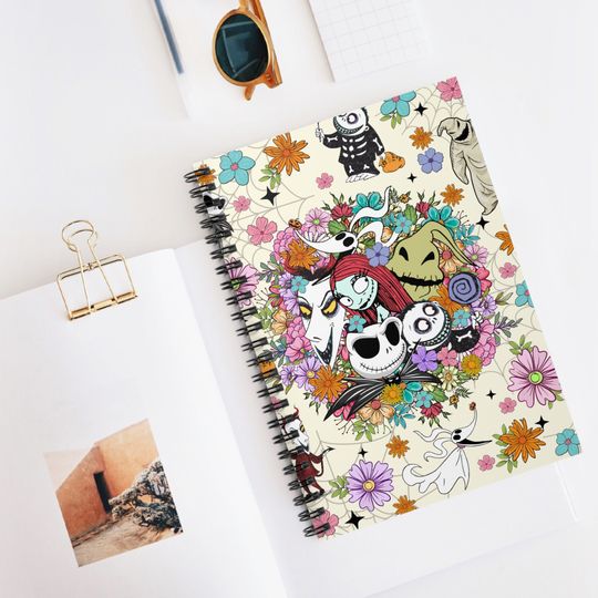 Discover Nightmare before Christmas Notebook|Spiral Notebook - Ruled Line