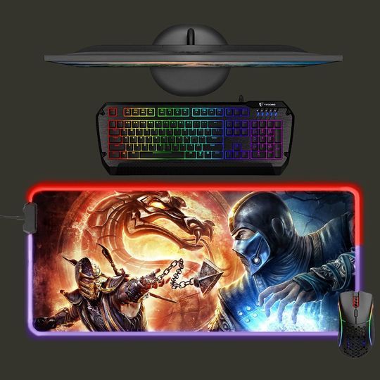 Discover Mortal Kombat led mouse mat, Sub Zero, Scorpion mouse pad