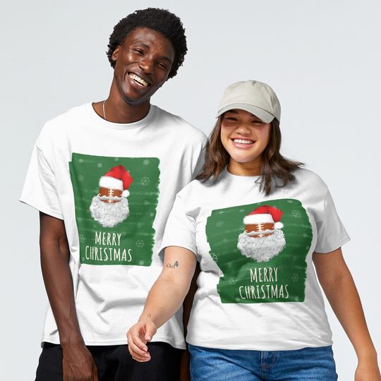 Discover Merry Football Christmas Classic T-Shirt