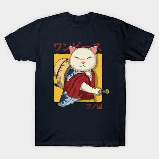 Discover Samurai Neko - Samurai Cat - T-Shirt