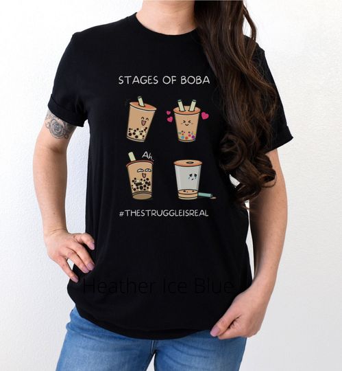 Discover Stages of boba, boba shirt, boba lover, bubble tea shirt