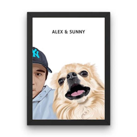 Discover Custom Human And Pet Posters